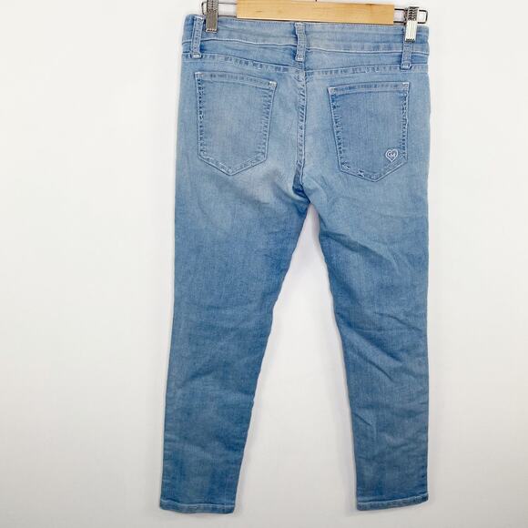 Carmar Light Wash Blue Denim Cropped Ankle Skinny Jeans Women's Size 27 - Picture 2 of 9